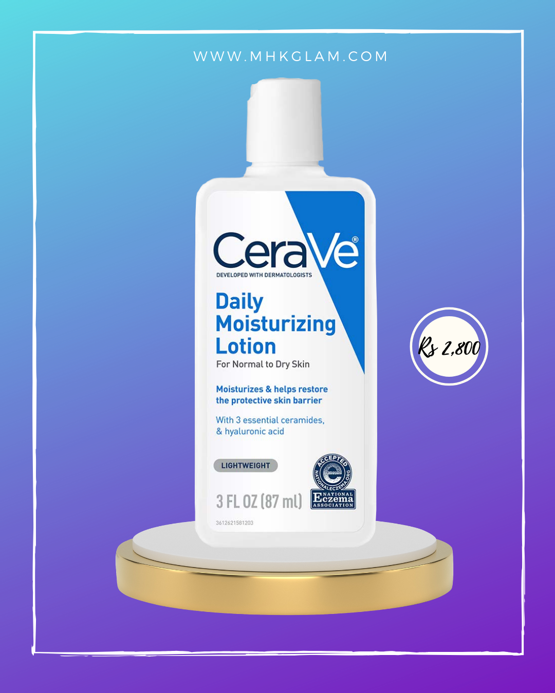  CeraVe Daily Moisturizing Lotion for Dry Skin